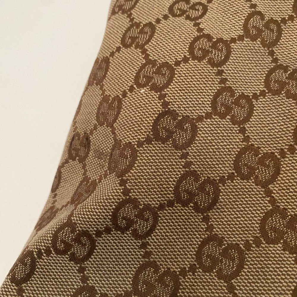 Gucci Canvas Monogram Eclipse Double Strap Tote S… - image 8